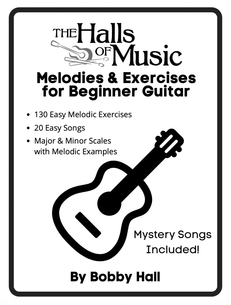 Melodies & Exercises for Beginner Guitar Book Cover